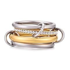 Moiegouct gold stackable for sale  Delivered anywhere in USA 