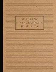 Quaderno pentagrammato musica usato  Spedito ovunque in Italia 