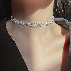 Jeairts rhinestone choker for sale  Delivered anywhere in USA 