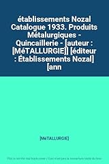 établissements nozal catalogu d'occasion  Livré partout en France