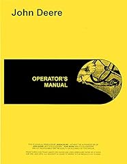 Operators manual john for sale  Delivered anywhere in USA 