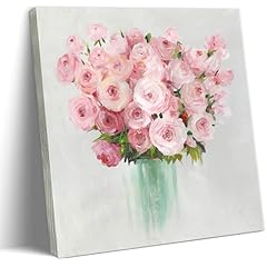 Pink flowers canvas for sale  Delivered anywhere in USA 