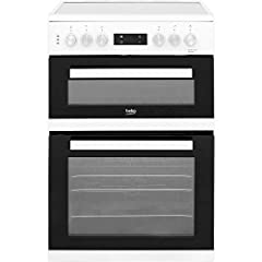 Beko KDC653W 60cm Double Oven 4 Burners Ceramic Cooker for sale  Delivered anywhere in Ireland