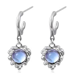 Moonstone earrings silver for sale  Delivered anywhere in UK
