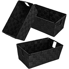 Woven black storage for sale  Delivered anywhere in USA 