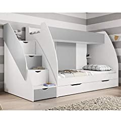 Used, Modern and Funky Kids Bunk Bed with Built-in Storage for sale  Delivered anywhere in UK
