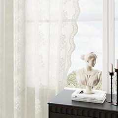 Ivory lace curtains for sale  Delivered anywhere in USA 