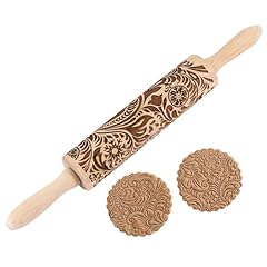 Embossed wooden rolling for sale  Delivered anywhere in USA 