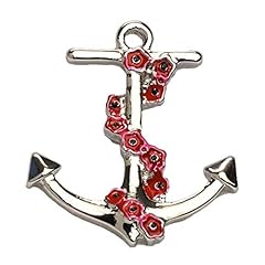 Poppy entwined anchor for sale  Delivered anywhere in UK