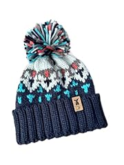 Navy patterned beanie for sale  Delivered anywhere in UK