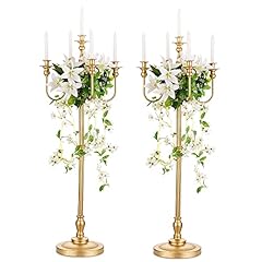 Romadedi candelabra gold for sale  Delivered anywhere in USA 