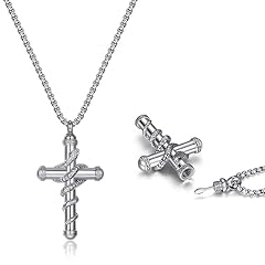 Silver snake cross for sale  Delivered anywhere in USA 