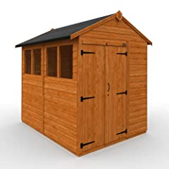 TigerFlex Shiplap Apex Double Door Windows Wooden Garden, used for sale  Delivered anywhere in UK