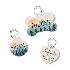 waaag Pet ID Tags, Personalized Moutain Landscape Sunset for sale  Delivered anywhere in USA 