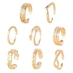 8 Pieces Toe Rings, Simple Adjustable Toe Rings Stylish for sale  Delivered anywhere in UK