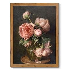 Vintage peony canvas for sale  Delivered anywhere in USA 