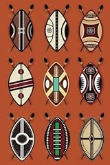Masai shield print gebraucht kaufen  Wird an jeden Ort in Deutschland