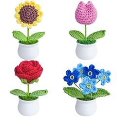 Crochet flowers artificial for sale  Delivered anywhere in USA 
