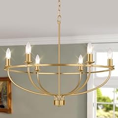 Light gold chandelier for sale  Delivered anywhere in USA 