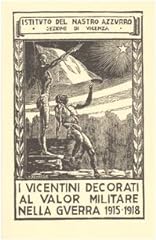 Vicentini decorati valor usato  Spedito ovunque in Italia 