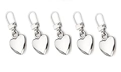 Pcs silver heart for sale  Delivered anywhere in USA 
