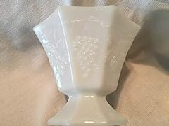 Indiana White Milk Glass Pedestal Harvest Grapes Candy for sale  Delivered anywhere in USA 