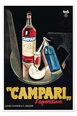 Campari aperitivo poster usato  Spedito ovunque in Italia 