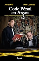 Code pénal argot d'occasion  Livré partout en Belgiqu
