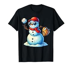 Snowman playing baseball for sale  Delivered anywhere in USA 