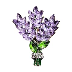 Lavender flower brooch for sale  Delivered anywhere in USA 