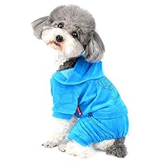 Ranphy Smal Dog Cat Soft Velvet Crown Hooded Jumpsuit for sale  Delivered anywhere in UK