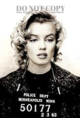 Marilyn monroe mugshot for sale  Delivered anywhere in USA 