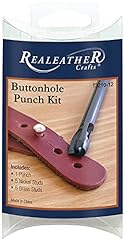 Realeather crafts button for sale  Delivered anywhere in USA 