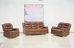 Manual recliner leather for sale  Delivered anywhere in UK