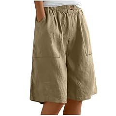 Linen shorts women for sale  Delivered anywhere in UK