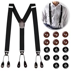 Men braces button for sale  Delivered anywhere in UK