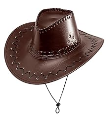 Brown cowboy hat usato  Spedito ovunque in Italia 