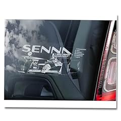 Ayrton senna sticker for sale  Delivered anywhere in UK
