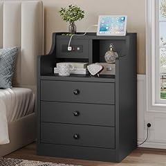 Tiptiper black nightstand for sale  Delivered anywhere in USA 