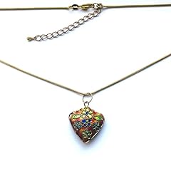 Enamel heart pendant for sale  Delivered anywhere in USA 