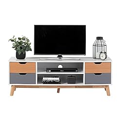 beech effect tv stand for sale  Delivered anywhere in UK