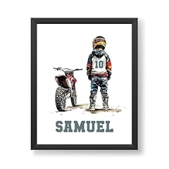 Personalised motocross print for sale  Delivered anywhere in UK