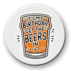 Funny birthday badge for sale  Delivered anywhere in UK