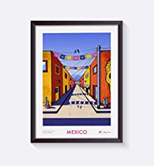 Used, Mexico Art Print • Signed Wall Art • Mexico Wall Decor • Mexico Poster, Modern Mexican Art Print • Oaxaca Mexico Wall Art, Travel Poster for sale  Delivered anywhere in Canada