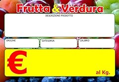 Cartellini ortofrutta pvc usato  Spedito ovunque in Italia 