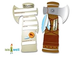 Cartes invitation tomahawk d'occasion  Livré partout en France