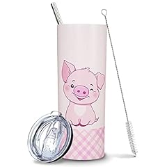 Pink pig tumbler for sale  Delivered anywhere in UK