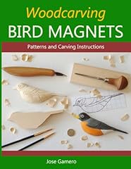 Woodcarving bird magnets for sale  Delivered anywhere in USA 