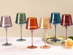Colored wine glasses for sale  Delivered anywhere in UK