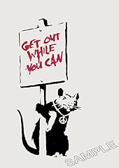 Banksy poster get for sale  Delivered anywhere in UK